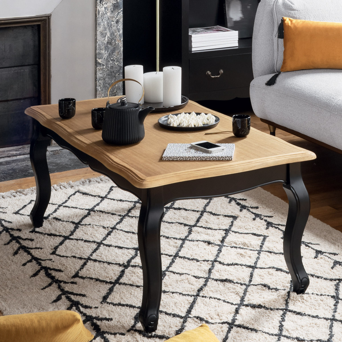 Table basse "Chrysa" - noir