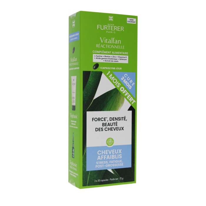Vitalfan - Cure Anti-Chute réactionnelle - 3x30 Géllules