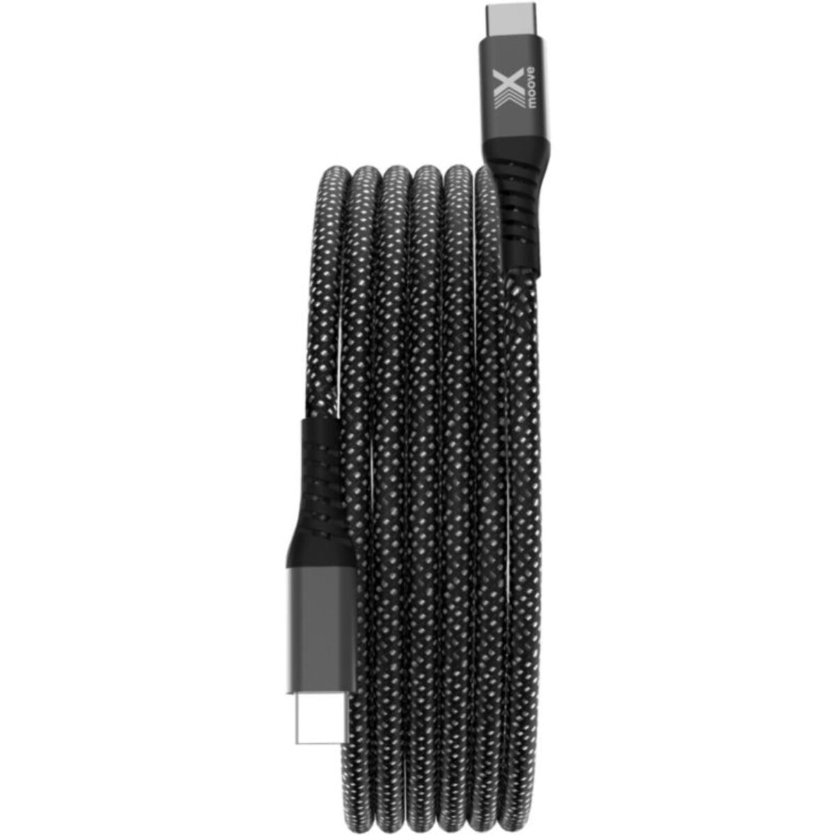 Câble de charge XMOOVE 100W PowerDelivery matériaux recyclés