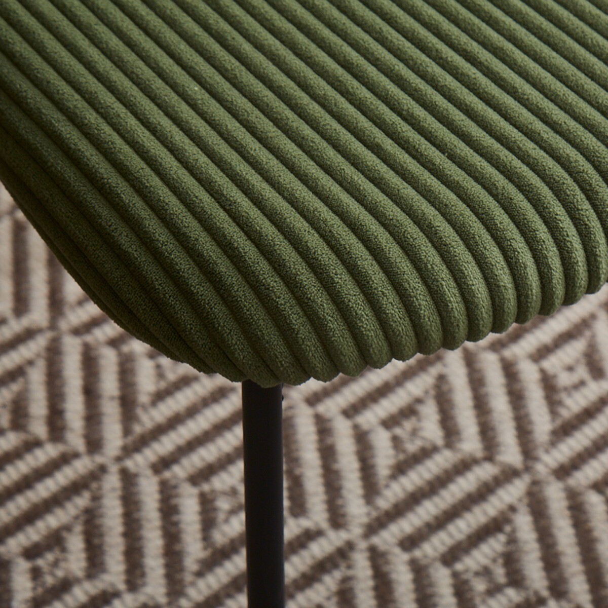 Lot de 4 chaises en velours côtelé - LORIE