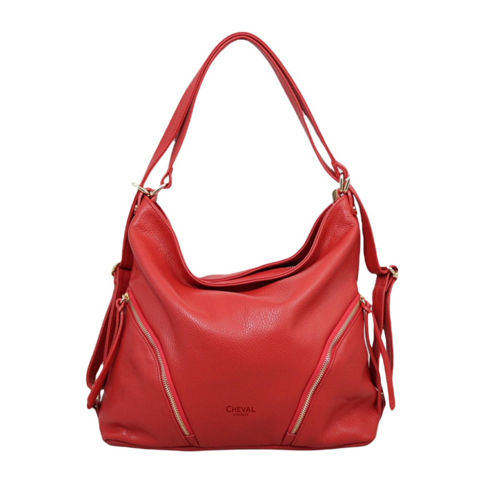 Bolso de hombro Cheval Firenze Sham Rojo