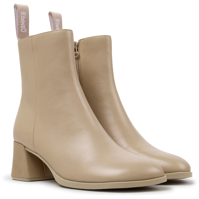 Botines - CAMPER Kora - Beige - Piel lisa