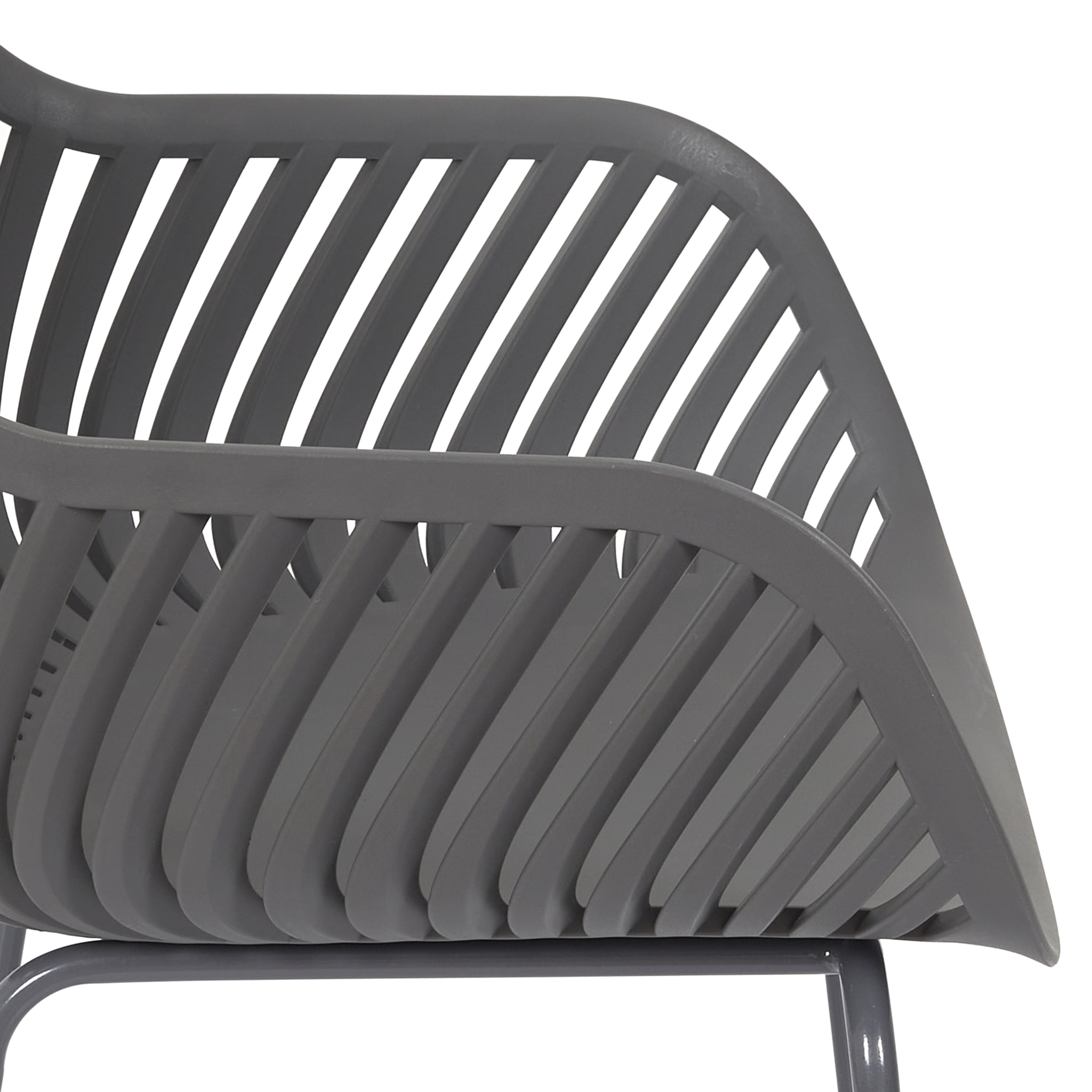 Lot de 2 Fauteuils - HOME DECO FACTORY - Ibiza - Extérieur - Gris