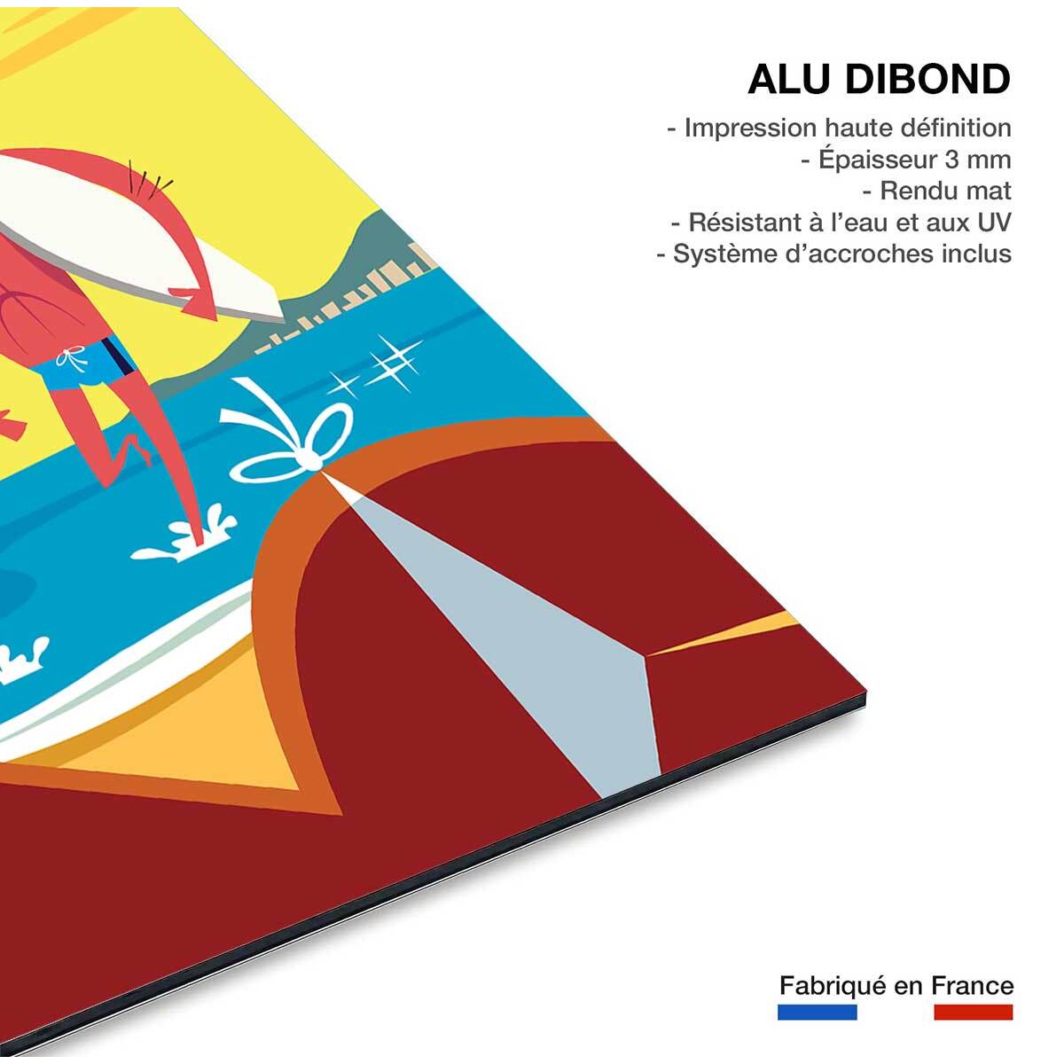 Tableau surf à bondi beach Tableau alu Dibond