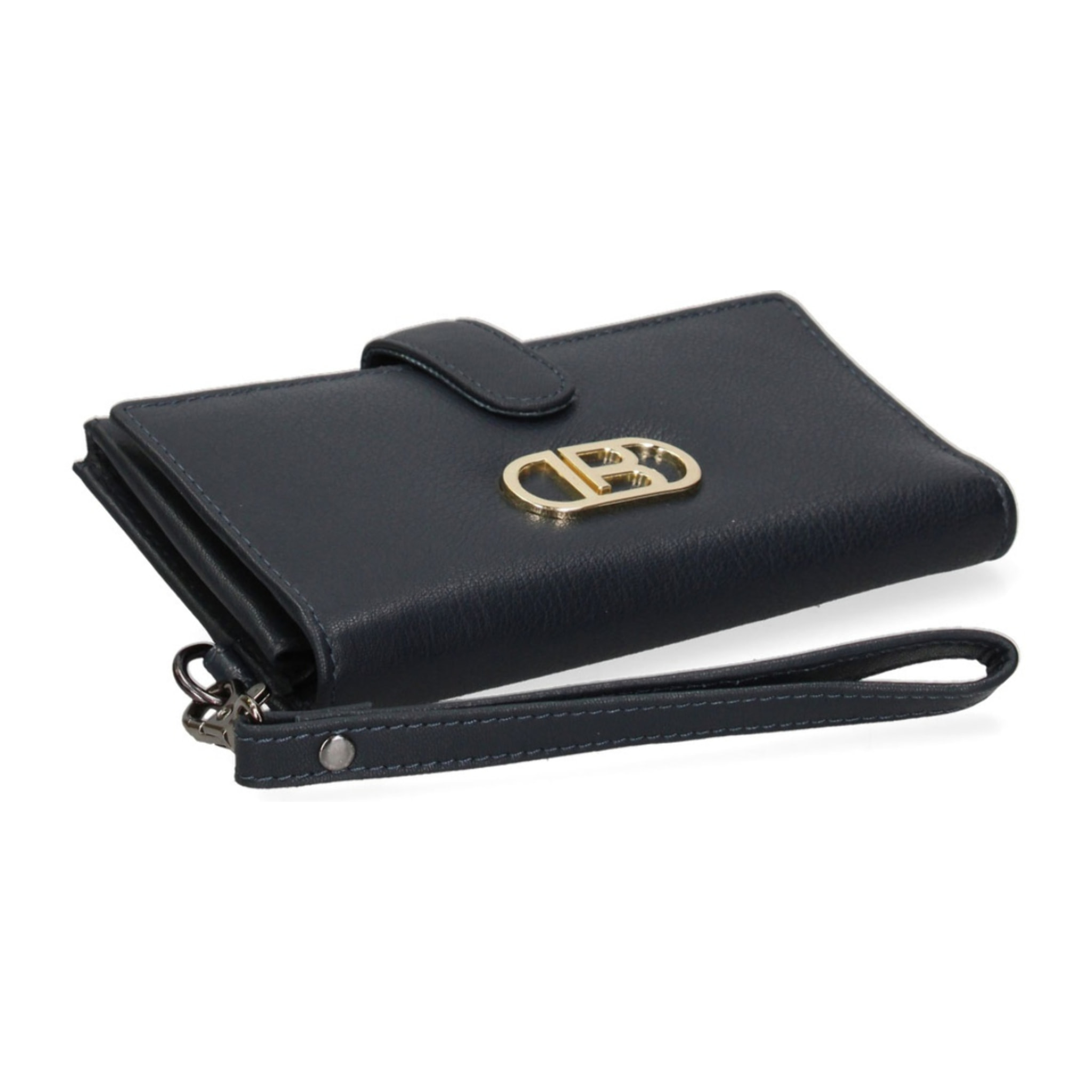 Portafoglio donna in vera pelle - Modello False - Casual - 17.0 x 9.5 x 2.0 cm
