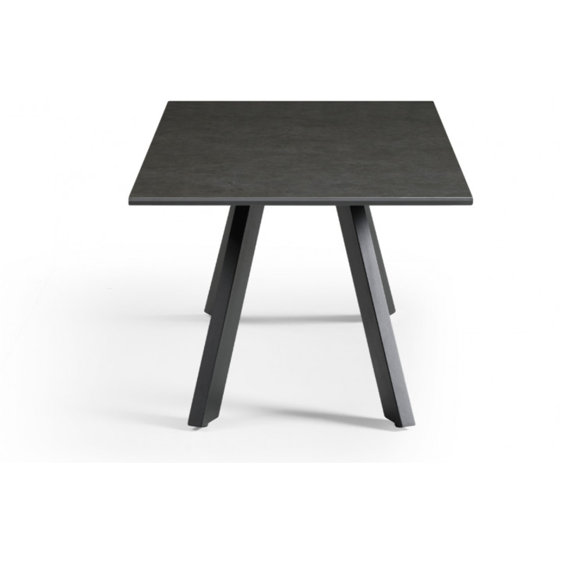 Table basse en céramique 120x60cm vintage grey pieds métal - UNIK