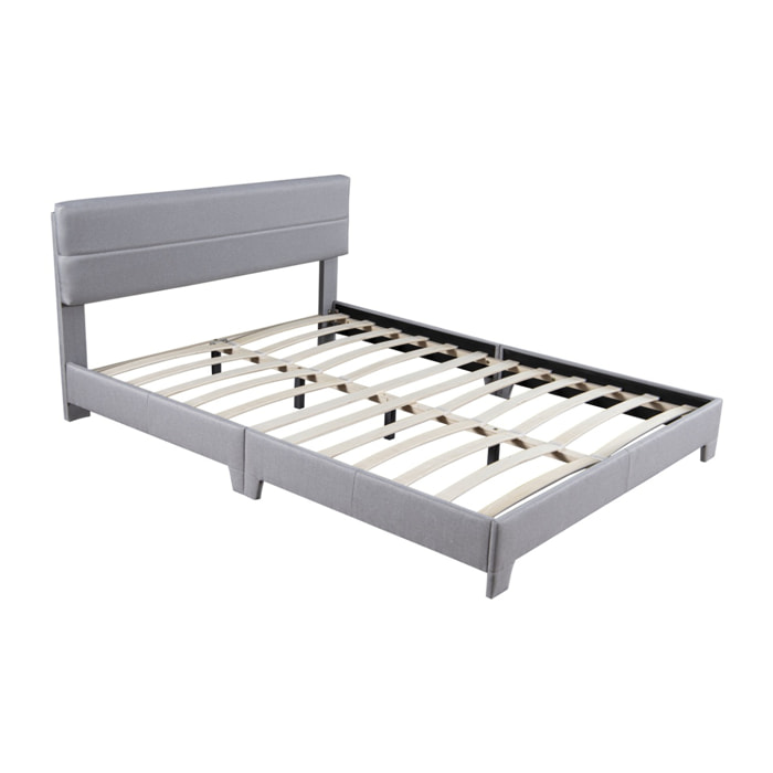 MATHEW Lit design 160x200 gris