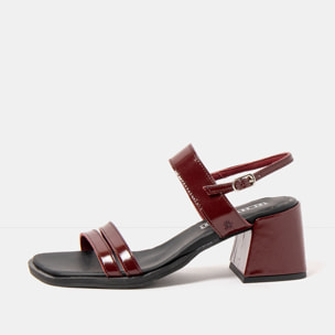 Sandalias con tacón 2010 NAPPA SHINNY BURDEOS / VERONA color Burdeos