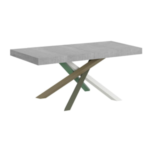 Mesa extensible 90x140/244 cm Volantis Premium Cemento estructura multicolor 4/A