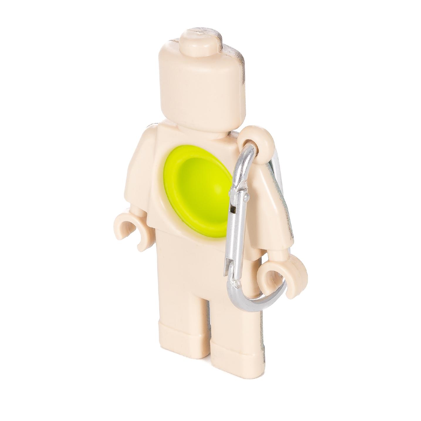 DAM Figura Squid Pop It jugador 456 con mosquetón. 5,5x1,7x9 Cm. Color: Verde