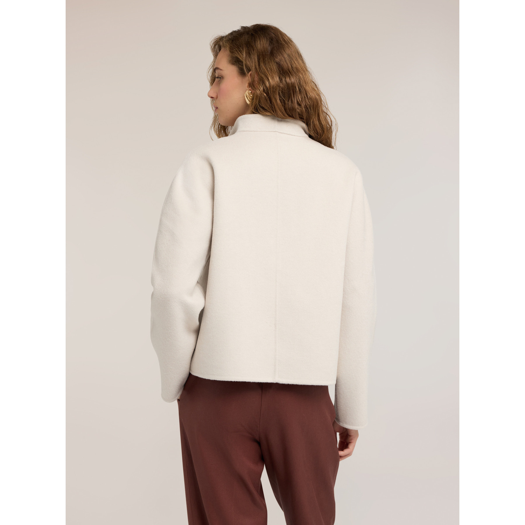 Motivi - Cappotto caban con chiusura asimmetrica - Bianco