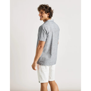 Camisa Lino Azul - Deon