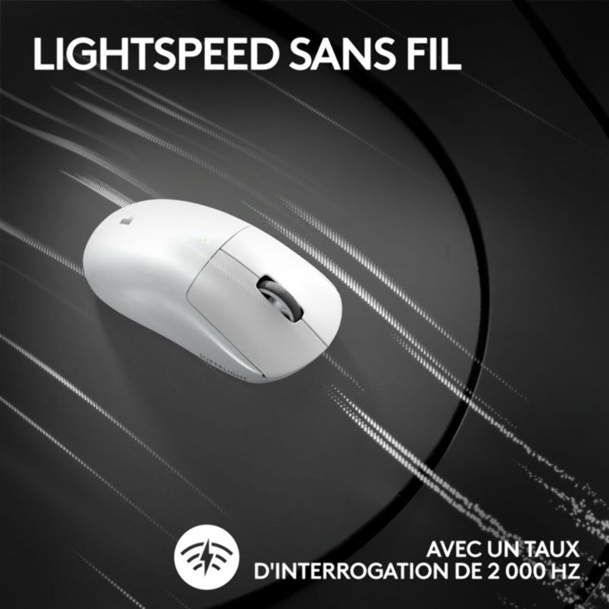 Souris Gamer Sans Fil LOGITECH G PRO X SUPERLIGHT 2 LIGHTSPEED Blanc