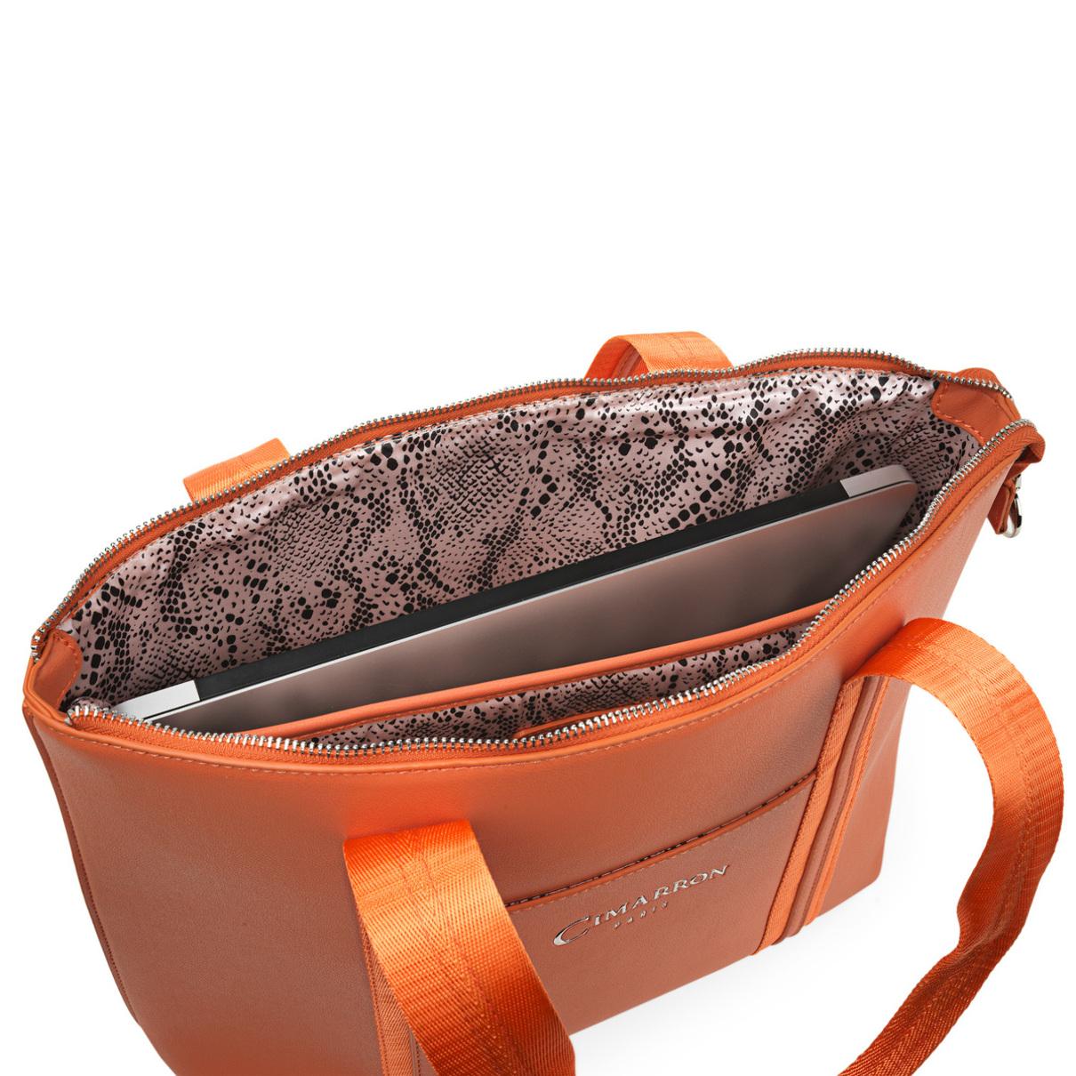 Bolso Shopper-Tote Cimarron Jenison Mandarina