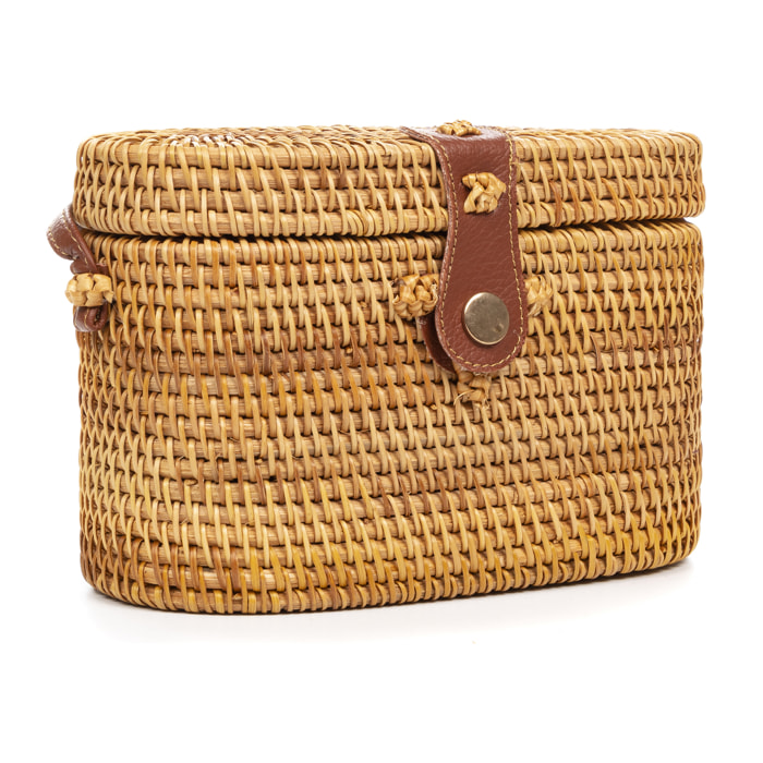 Borsa a tracolla in rattan Zagarolo.