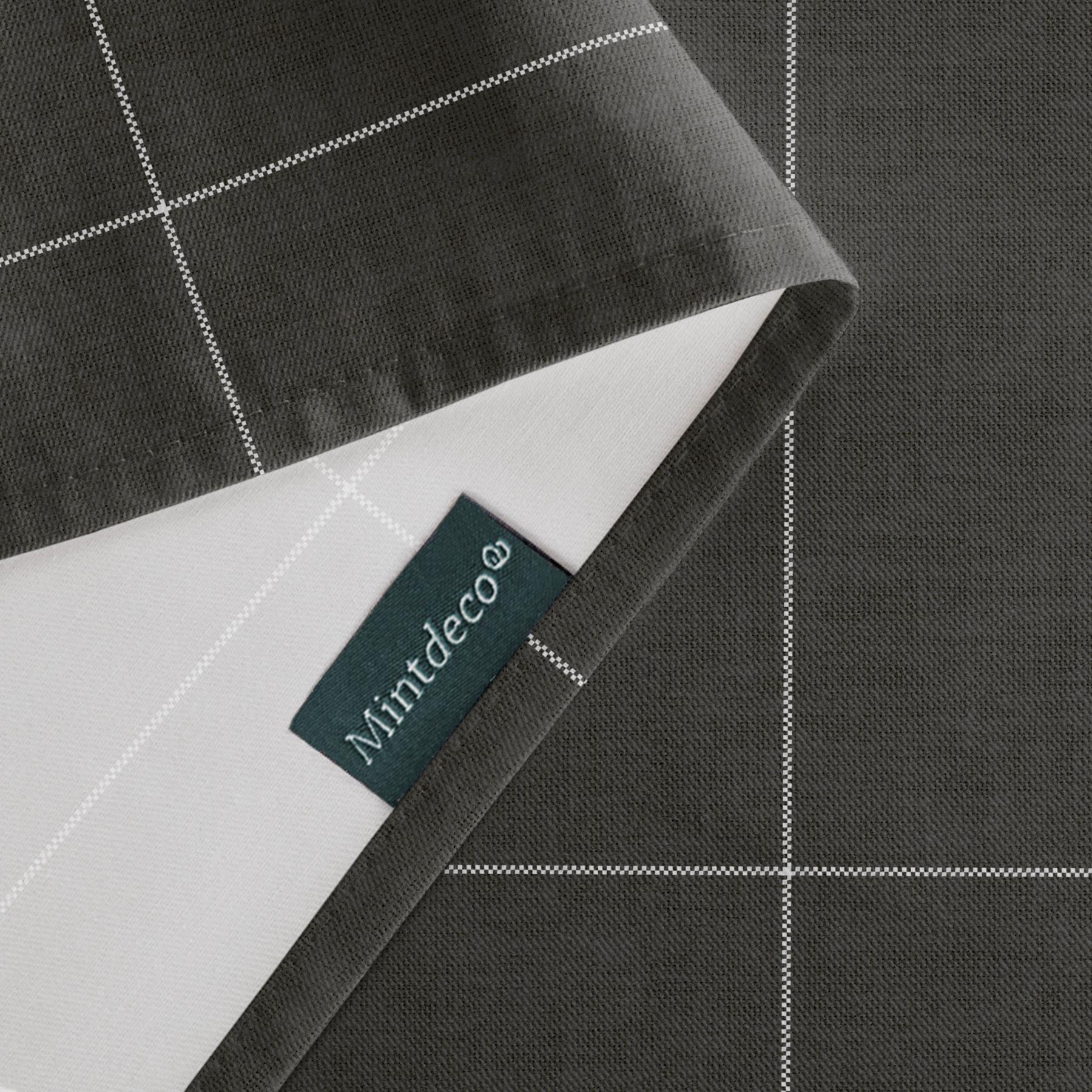 Nappe imprimée anti-taches LAO ANTRACITA