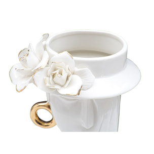 VASO WOMAN ELEGANT PORCELLANA CM 15X13,3X23,5