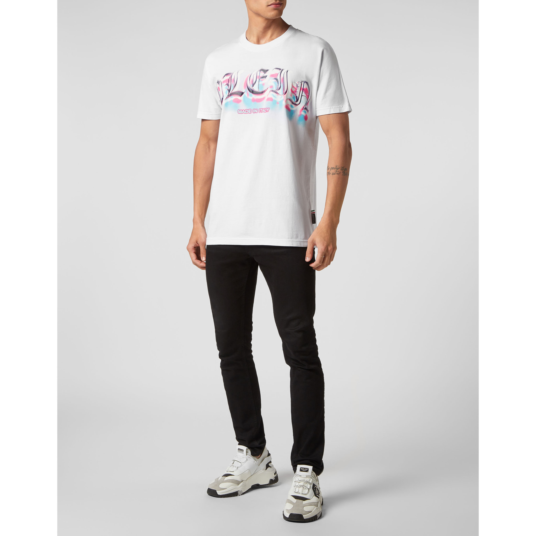 PHILIPP PLEIN Camiseta de cuello redondo y manga corta GOTHIC PLEIN
