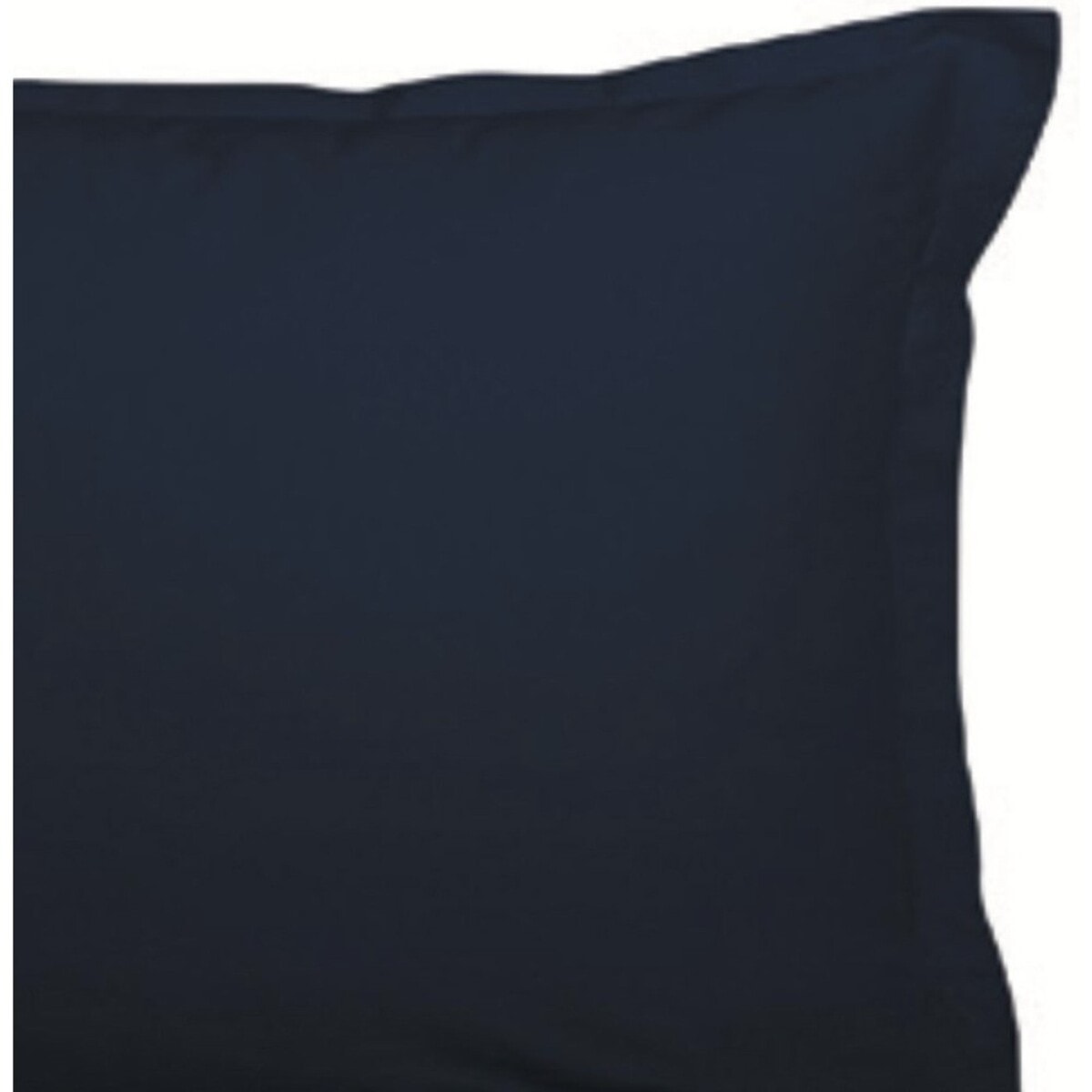 Lot de 2 taies Volant Plat Pique Bleu impérial