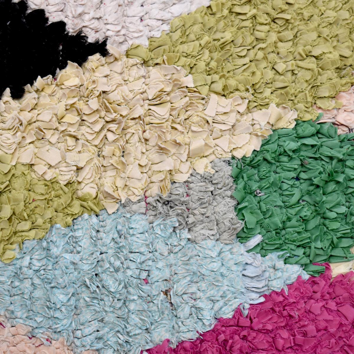 Authentique tapis Berbère Becharouite, entièrement noué main au Maroc