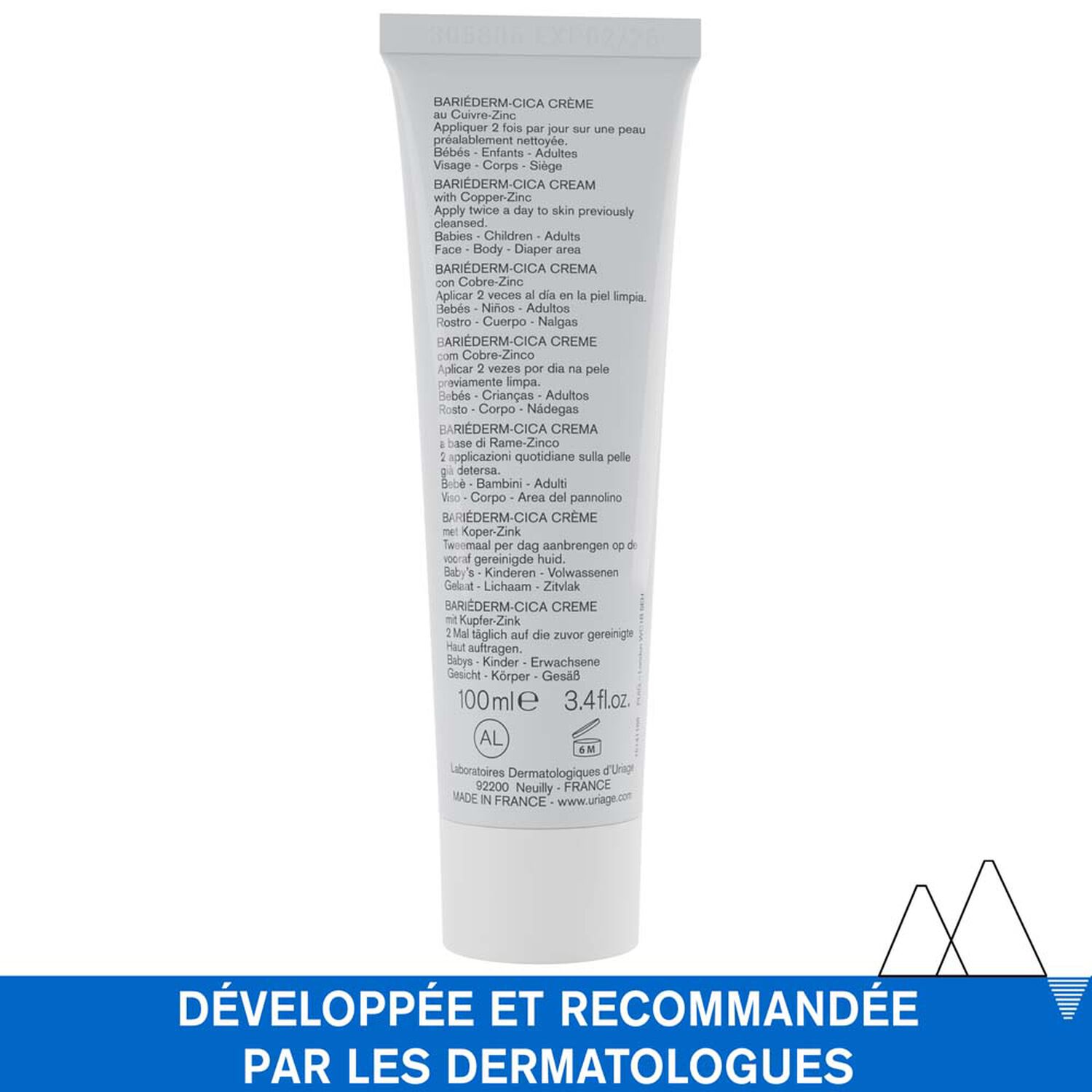 Bariéderm - Cica-Crème - Réparatrice au Cuivre-Zinc