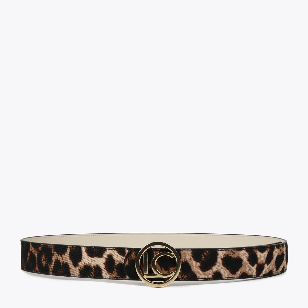 Cintura double face stampa animalier LC