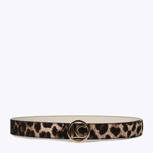 Cintura double face stampa animalier LC