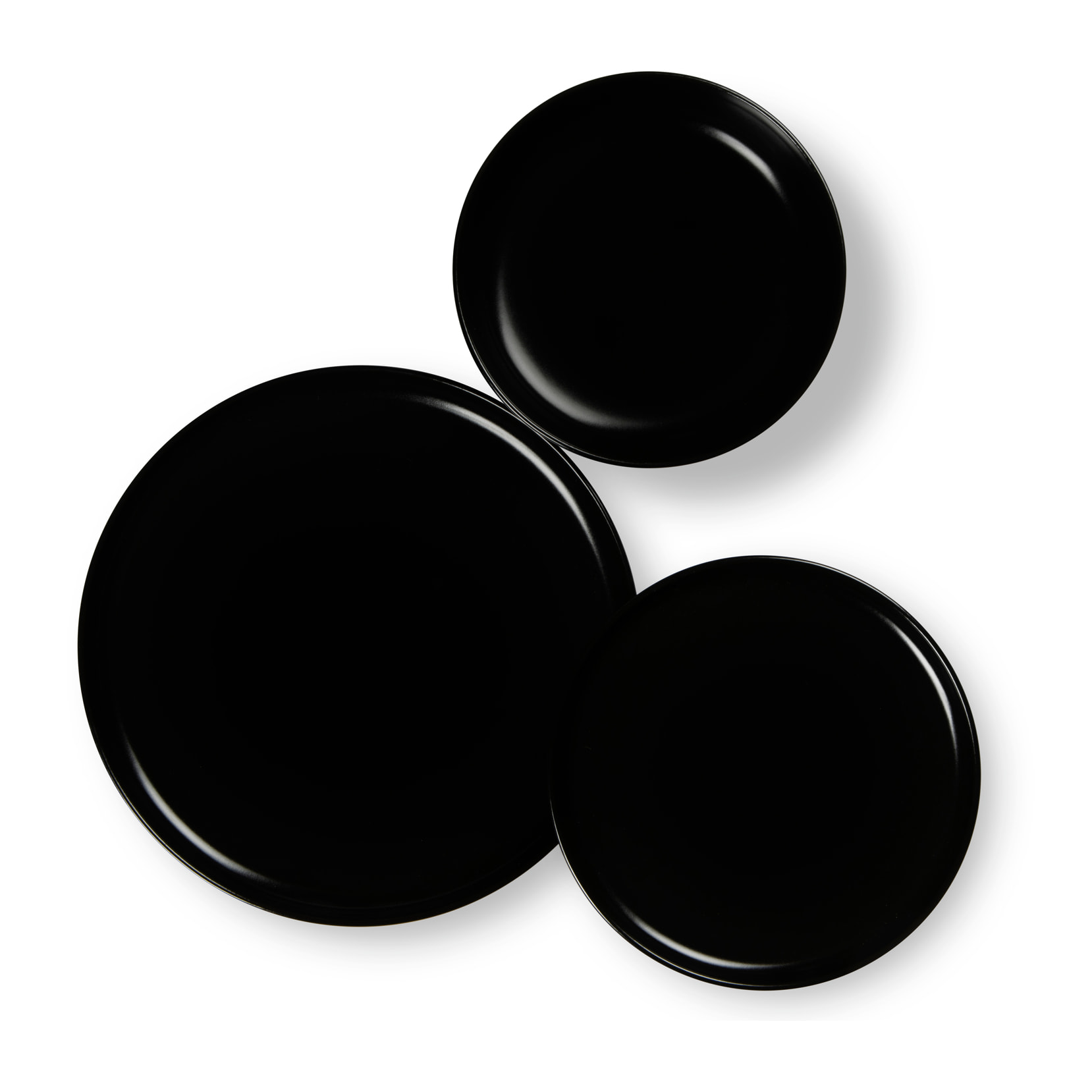 Service assiettes 12 pièces Excelsa – Nordic, Céramique Noire