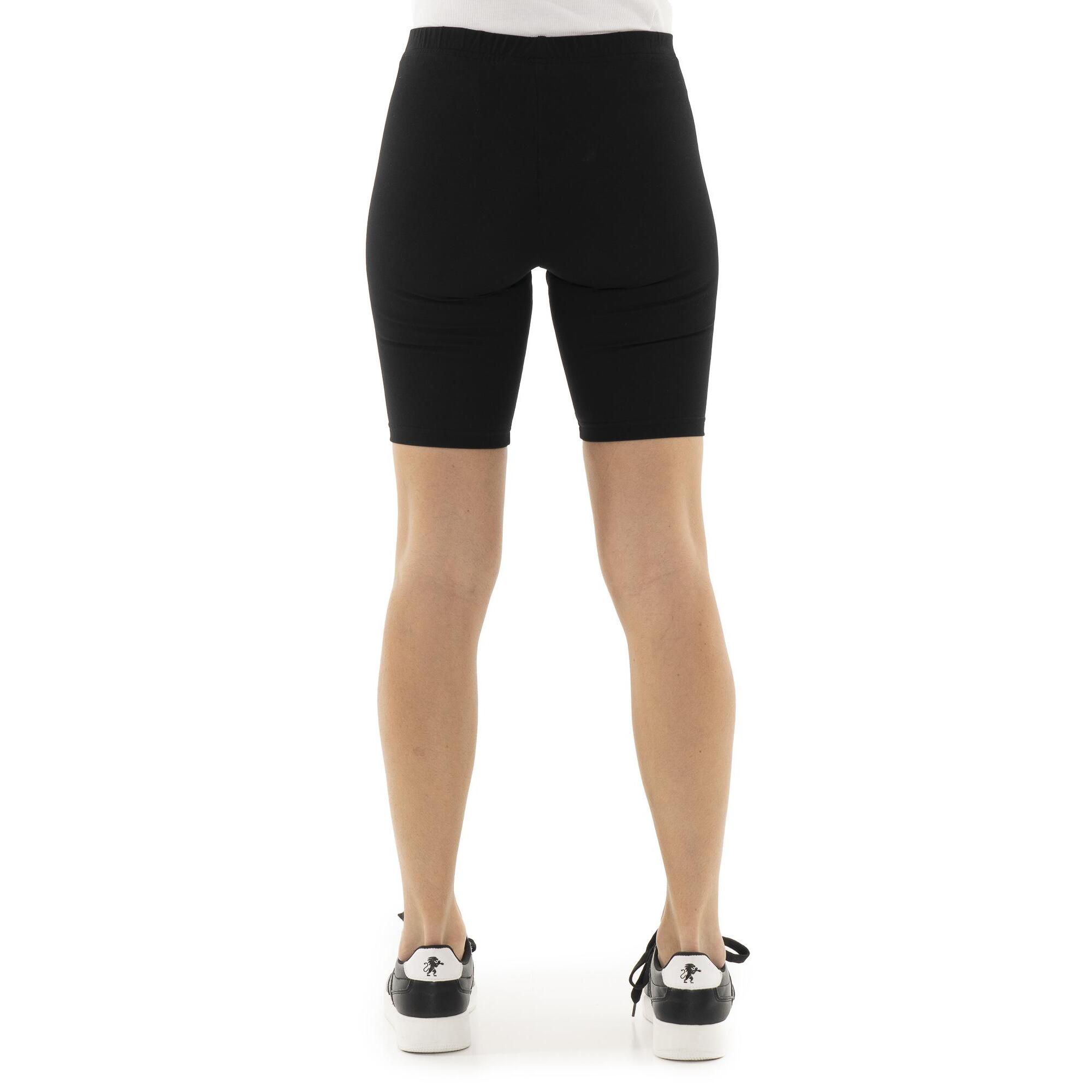 Pantaloncini leggings ciclista in cotone elasticizzato Leone Basic