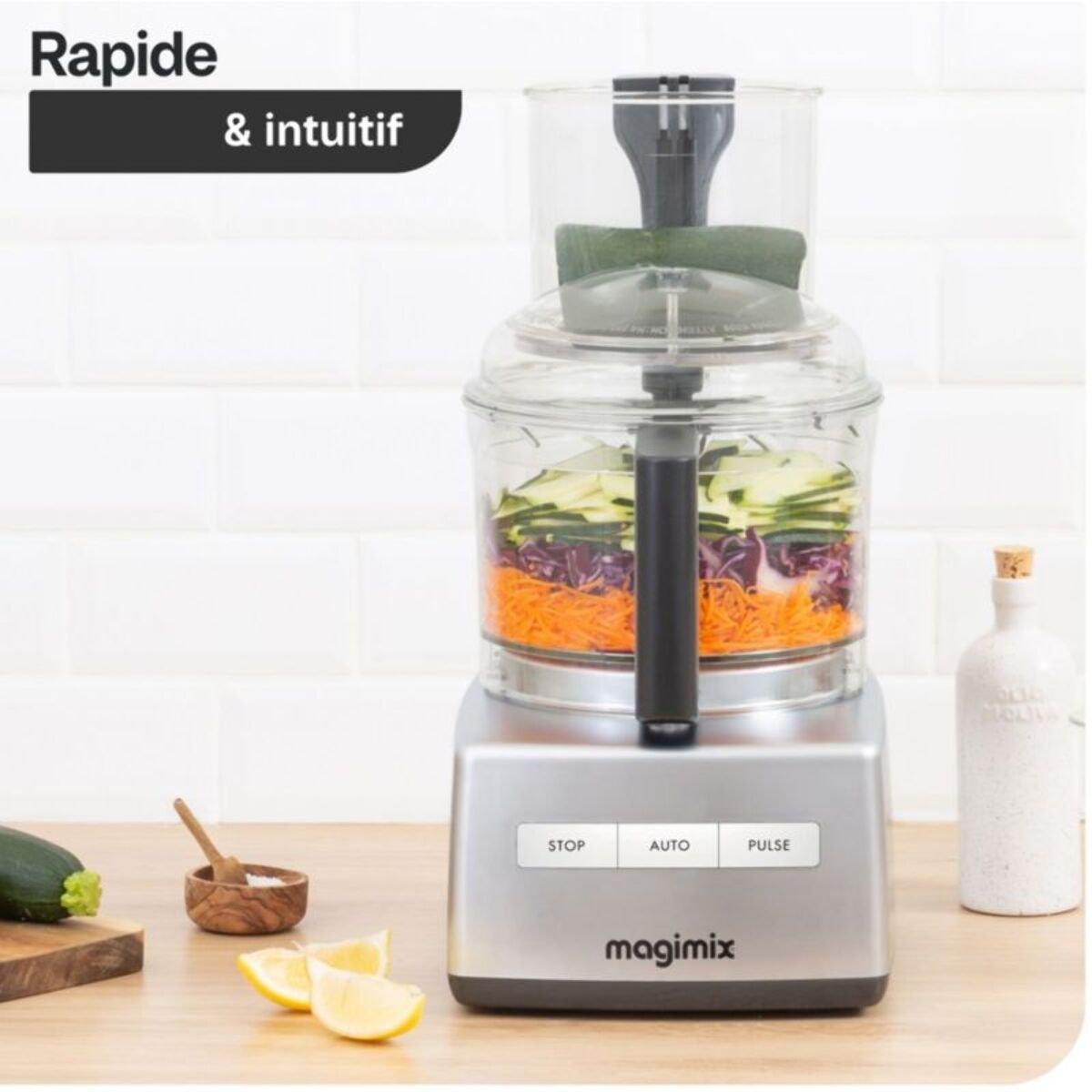 Robot multifonction MAGIMIX CS 5200 XL Premium Chrome Brillant