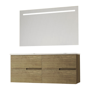 Ensemble de salle de bain MEMPHIS 4C, Alday, 120cm, Bois Nebraska