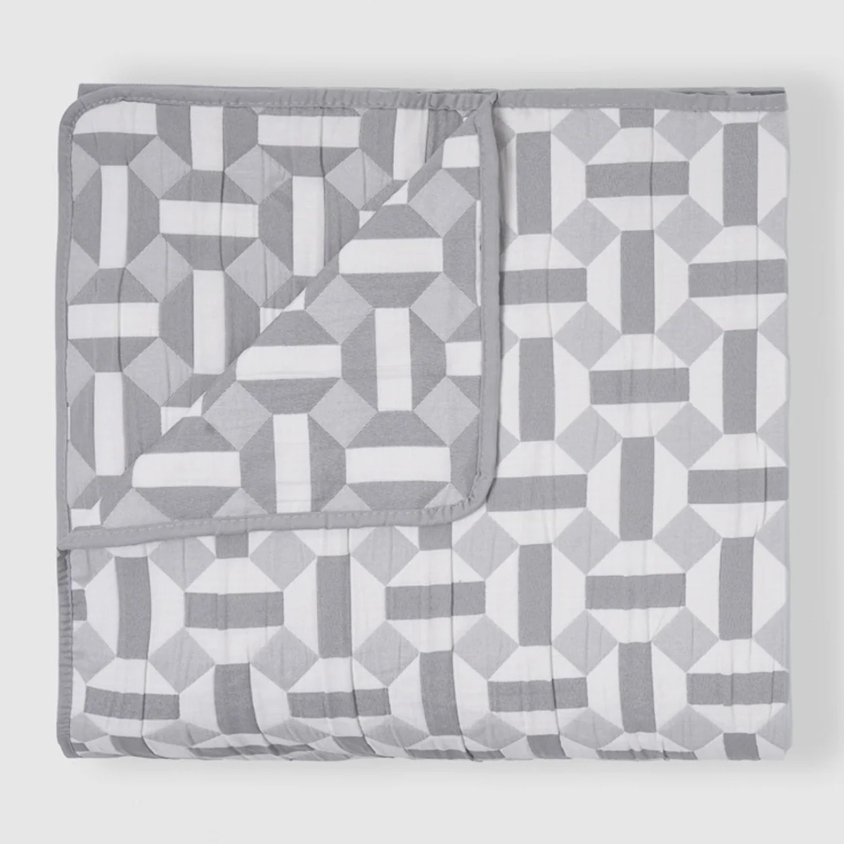Colcha doble tela jacquard enrieta índigo