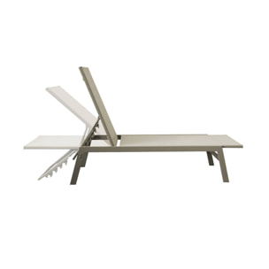Transat acier multi positions (lot de 2) FLORA