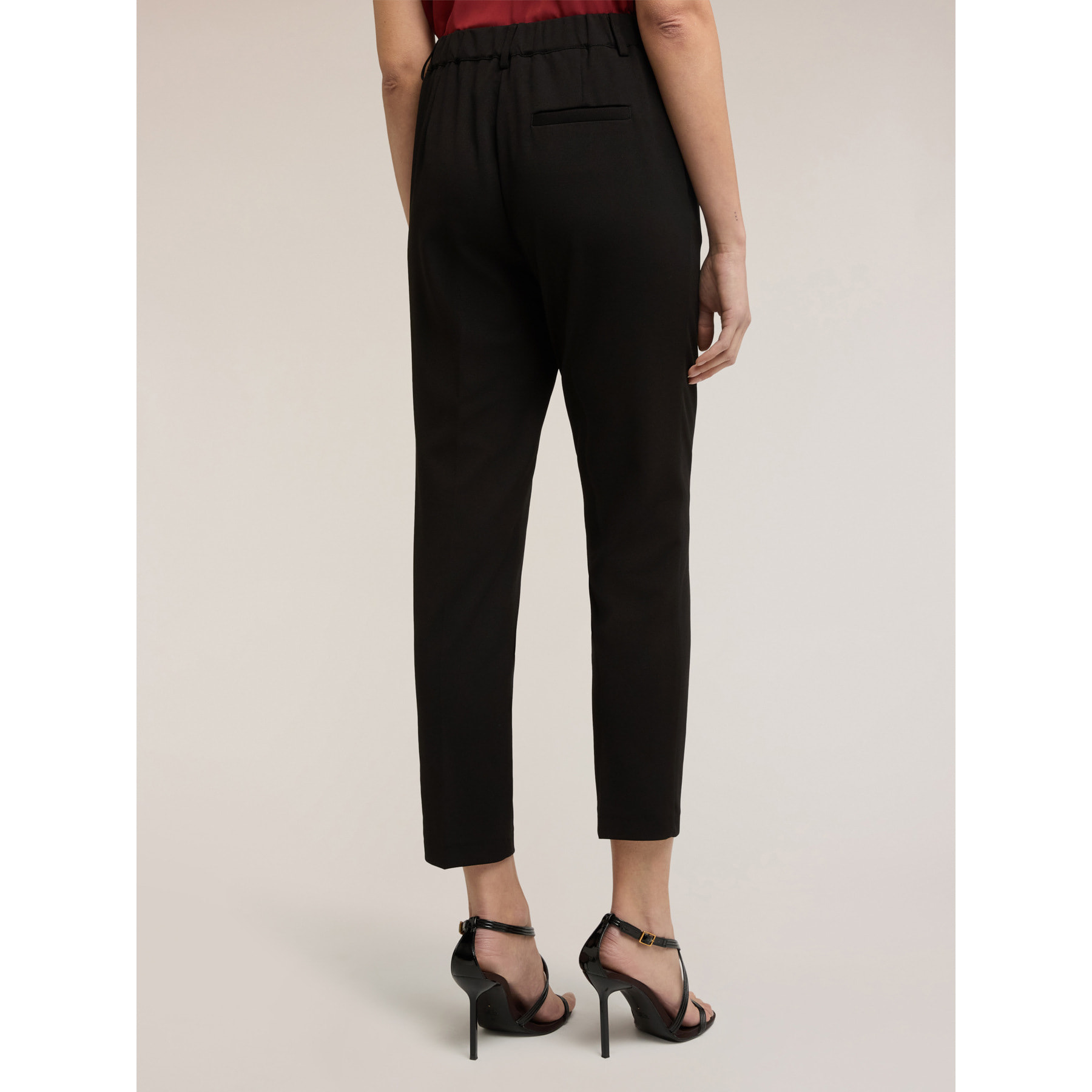 Motivi - Pantalones chino en tejido de sarga - Negro