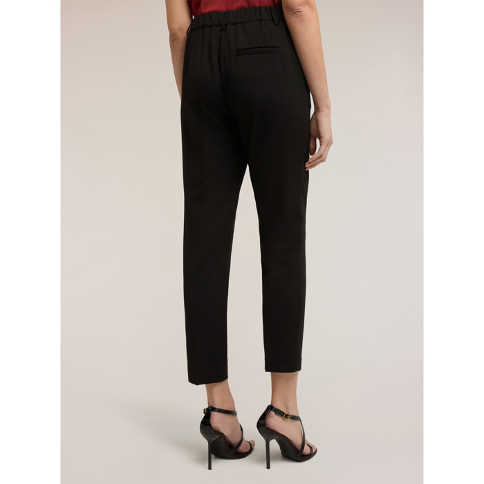 Motivi - Pantalones chino en tejido de sarga - Negro