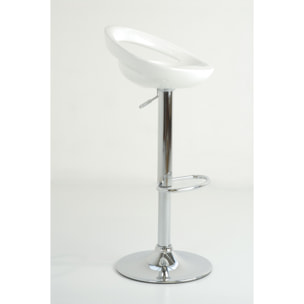 Tomasucci Lot de 2 Tabourets MIRKO BLANCS