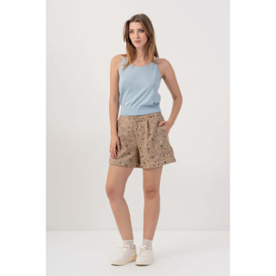 Kocca - Top con bordo a costine Donna
