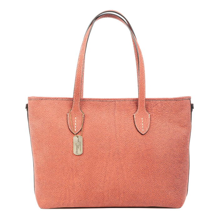 Badesi borsa a spalla donna. Pelle autentica Nobuck marmorizzata.