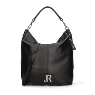 Borsa a spalla da donna Made in Italy - Modello Oriana Plus - 100% pelle - 36.0 x 40.0 x 12.0 cm