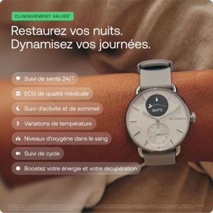 Montre santé WITHINGS Connecté Scanwatch 2 Rose Gold Sand 38mm
