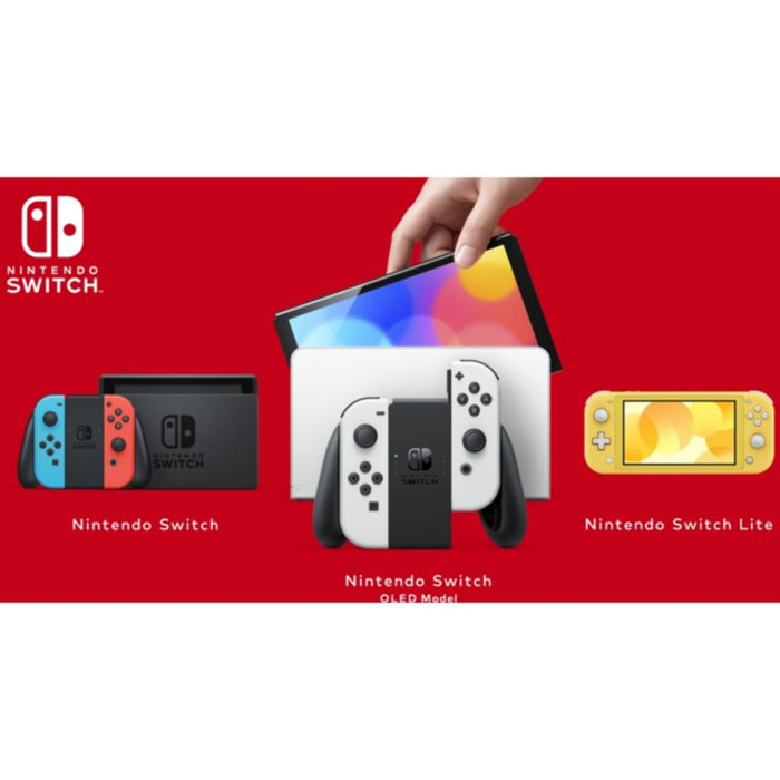 Console NINTENDO Switch Modèle OLED Bleu / Rouge Néon