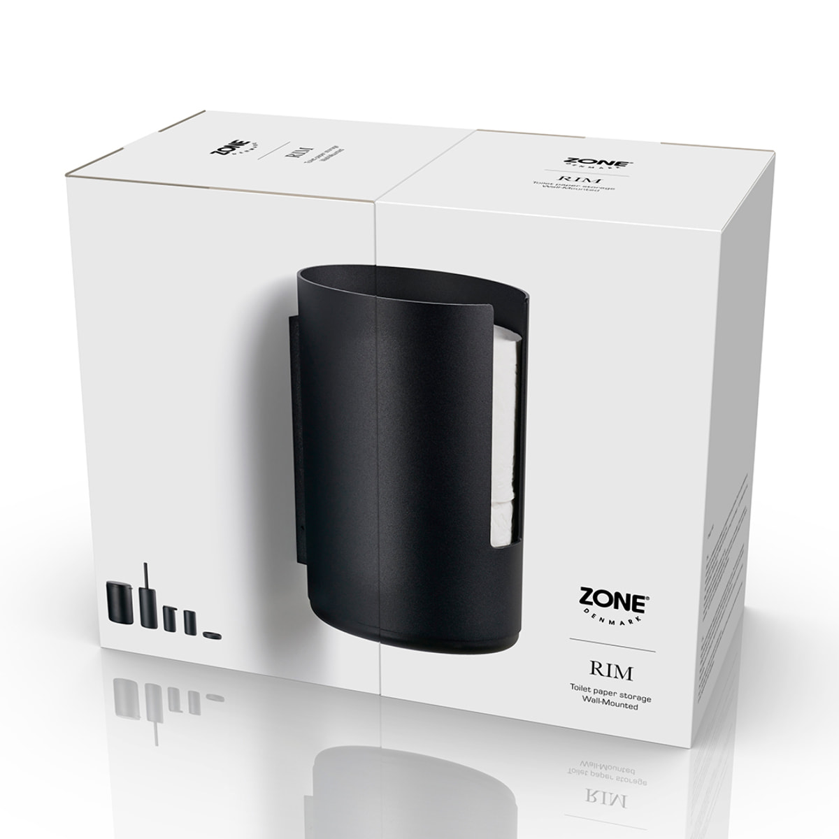 Réserve de papier toilette mur Rim