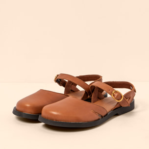 Sandalias N5874 SOFT NAPPA CUERO/ ARENISCA color Cuero