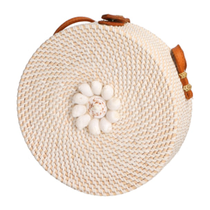 Borsa a tracolla  da donna In Paglia Prodotto Vegano 20x20x10 cm