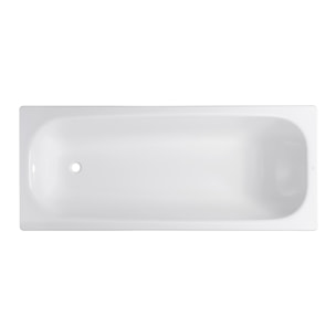 By Kaldewei Vivien 170 x 70 cm Baignoire droite en acier émaillé, sans pieds, blanc (SATVIVI170)