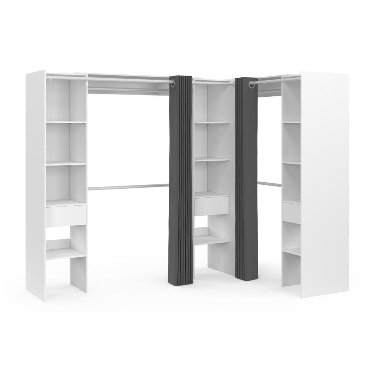 Dressing Justine d'angle 230cm blanc
