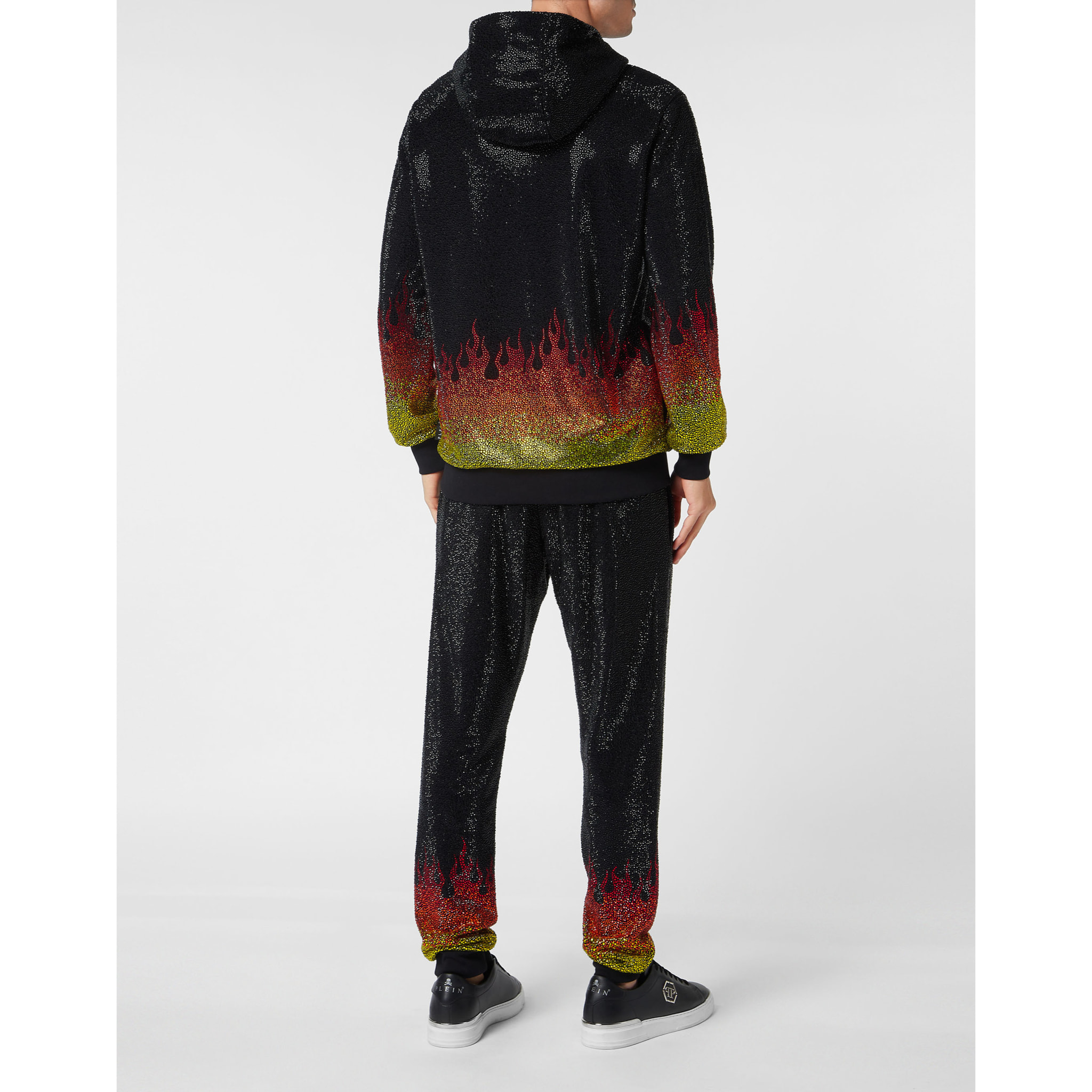PHILIPP PLEIN Tuta: Felpa con cappuccio e pantaloni FLAME
