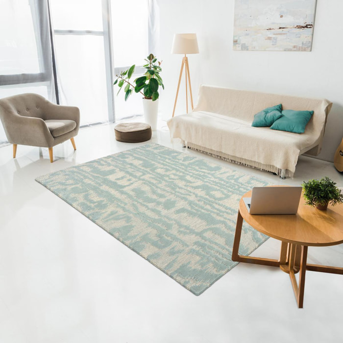 Tapis salon et chambre fait à la main en laine motif abstrait VAHA