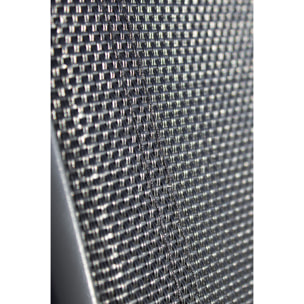 C43 - Lot de 6 chaises en aluminium et toile plastifiéee