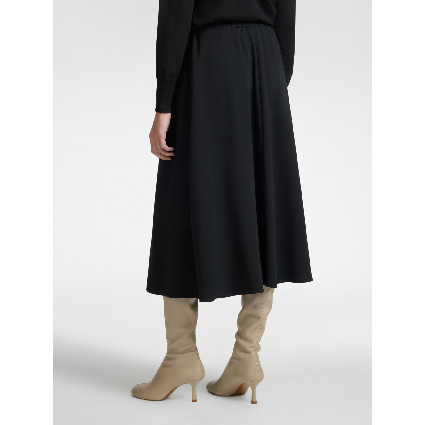 Elena Mirò - Falda cruzada - Negro